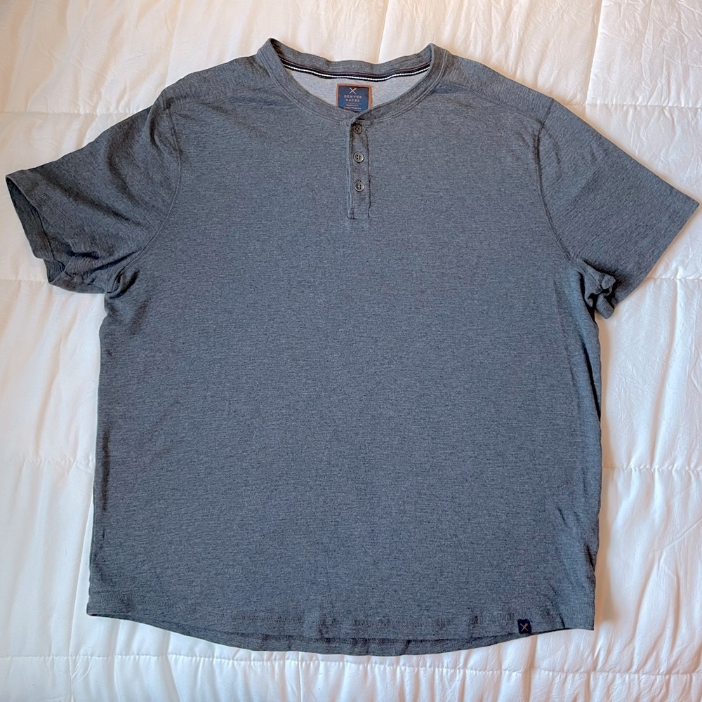 Denver Hayes Grey Men's Short Sleeve Shirt